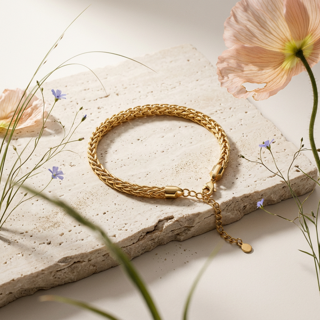 Laenia Golden Chain Link Bracelet