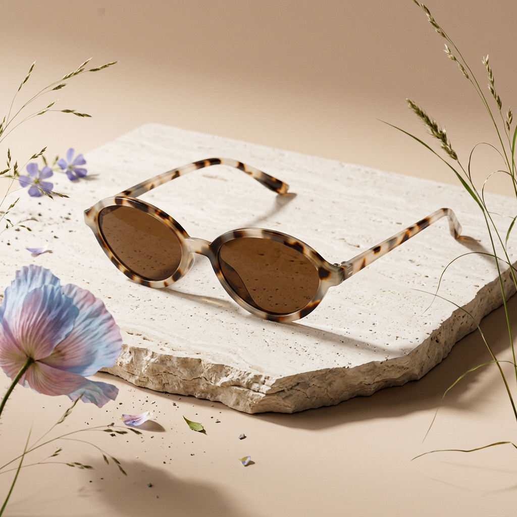 Zeolia Tortoise Cat-Eye Frame Sunglasses