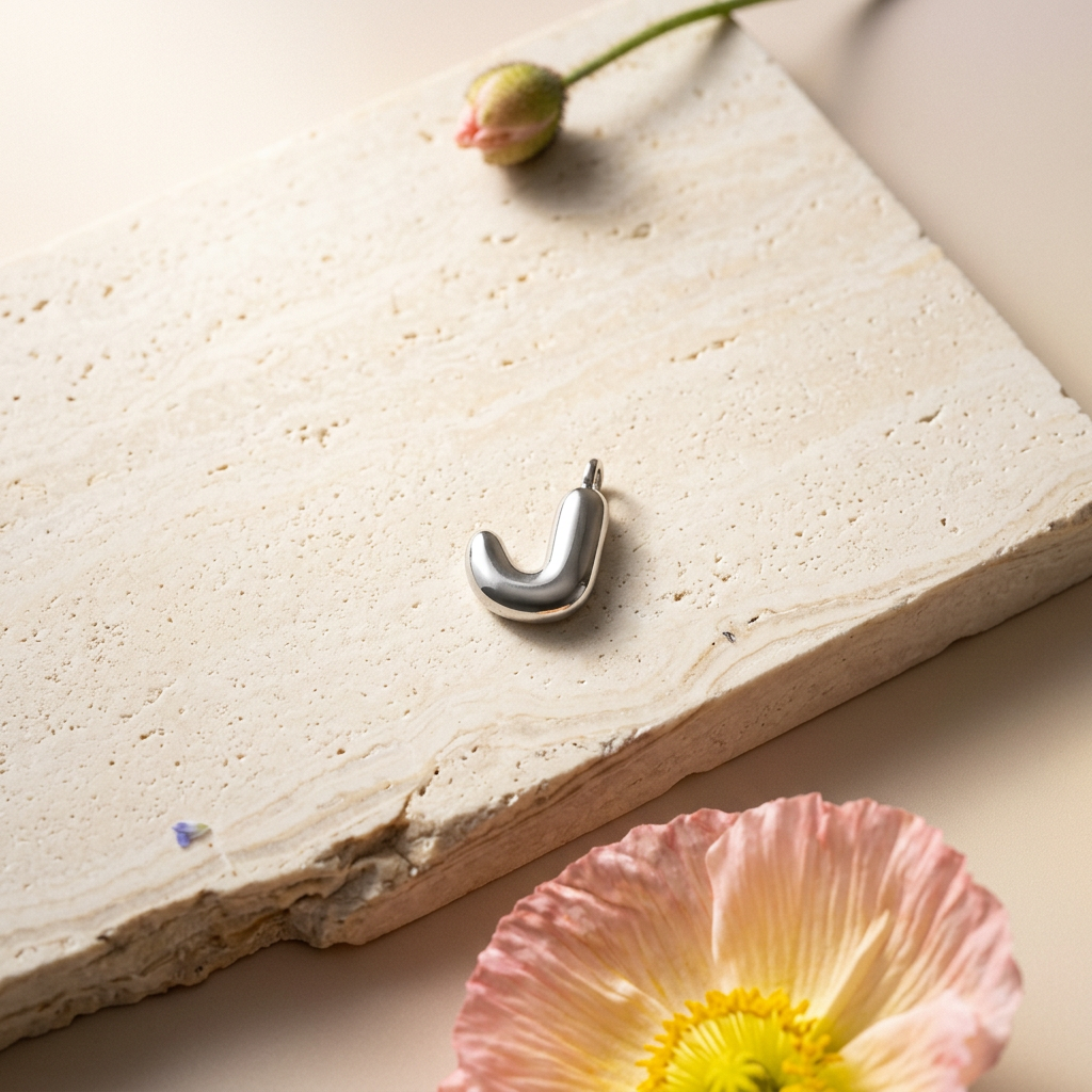 Ziolia Silver Crescent Pendant Charm
