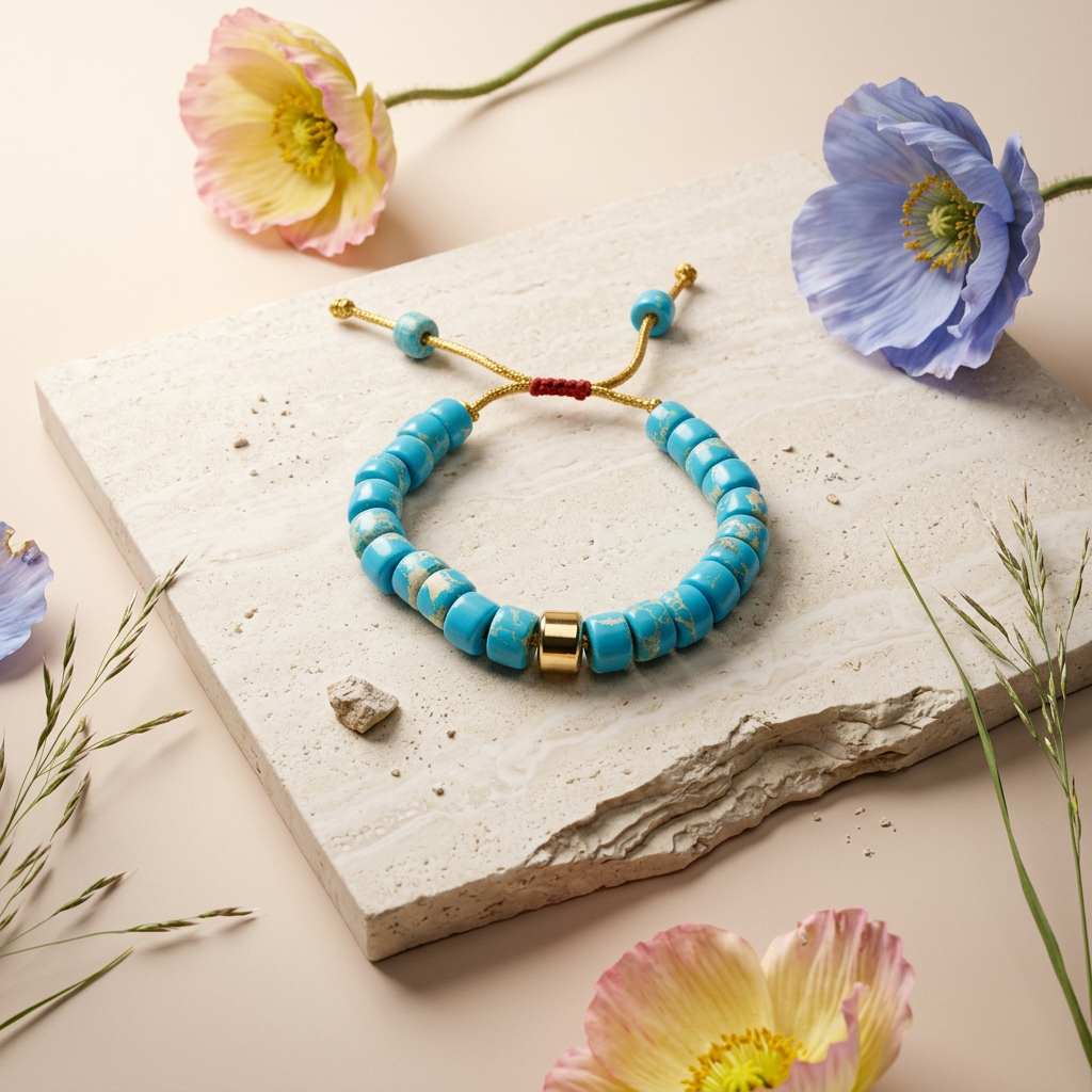 Maelia Golden Disc Strand bracelet