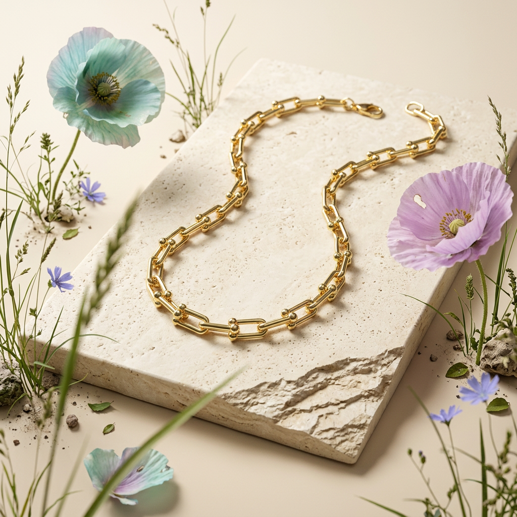 Vaelia Golden Chain Necklace