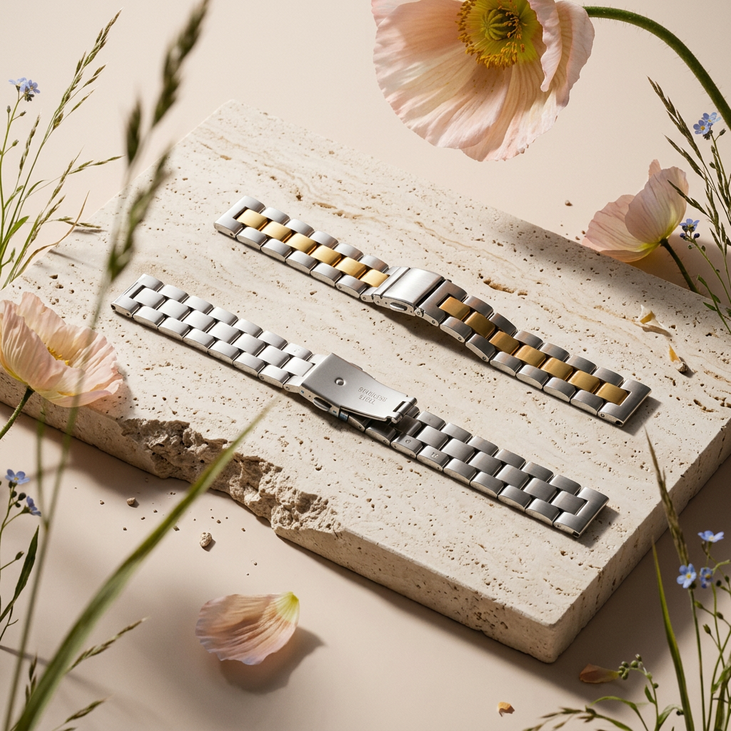 Zaephia Mixed Metal Chain Band Watch