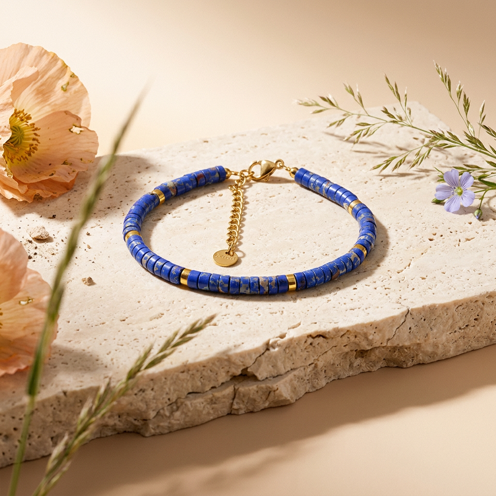 Ziomia Golden Disc Strand Bracelet