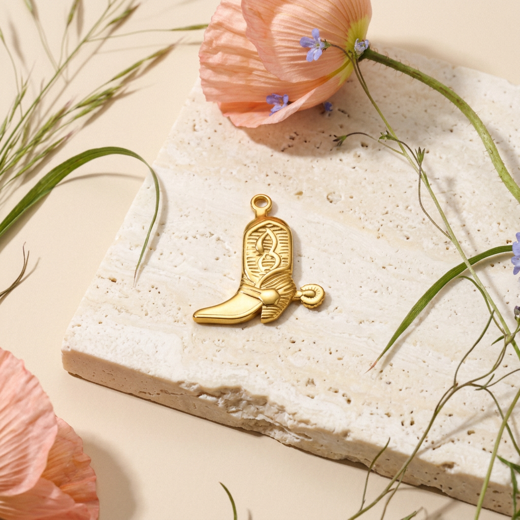 Kiolia Golden Boot Mini Charm Charm