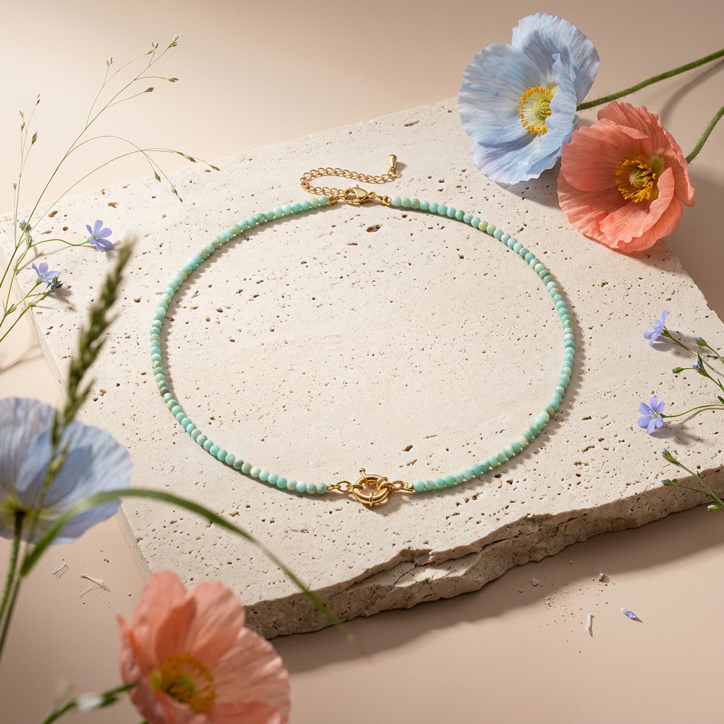 Ziolia Golden Orb Strand Necklace