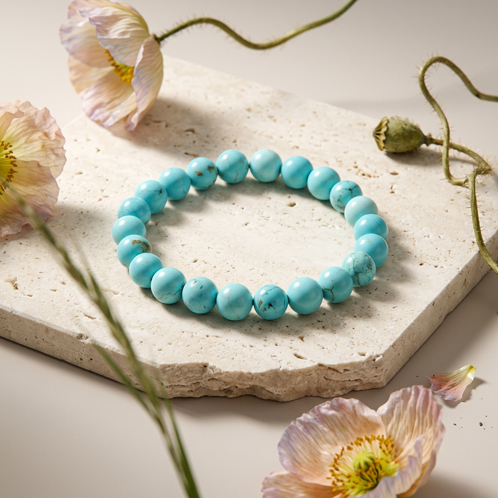 Niopha Turquoise Orb Bead Bracelet