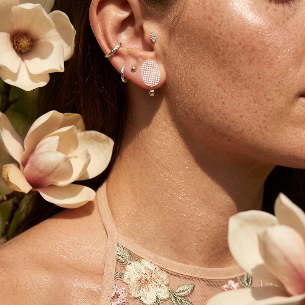 Ear Lobe Anti-Stretch and Anti-Allergy Ear Patches