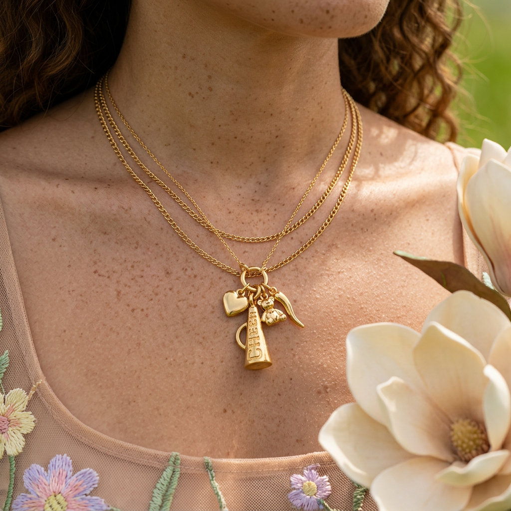 Laevia Golden Drop Pendant Charm