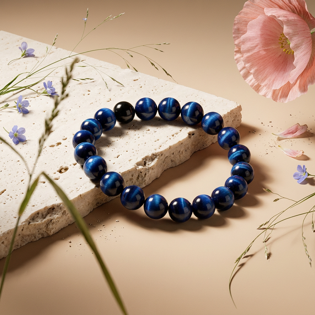 Liovia Blue Orb Bead Bracelet