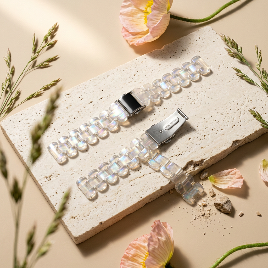 Raevia Silver Link Band watch