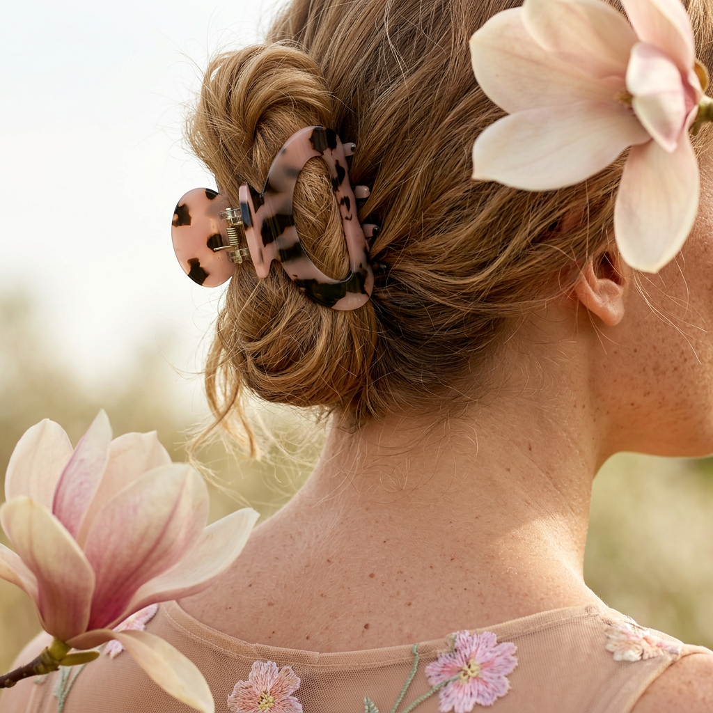 Maelia Acrylic Knot Clip Hair