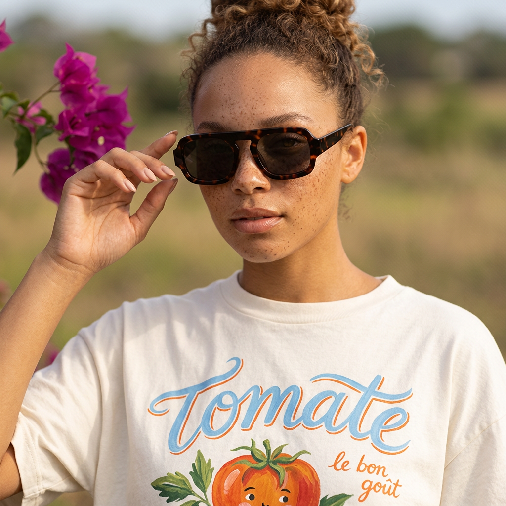 Raevia Tortoise Square Frame Sunglasses