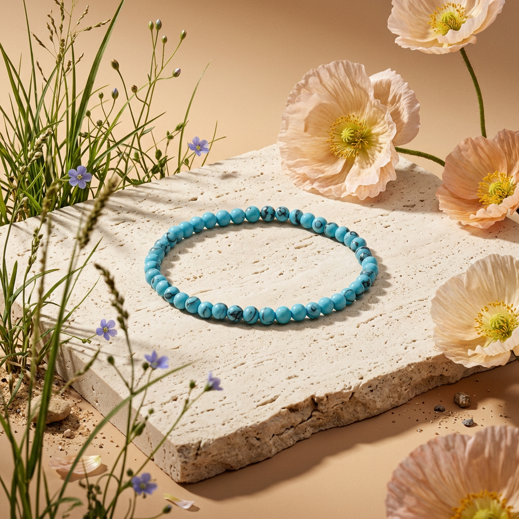 Vaelia Turquoise Bead Strand Bracelet