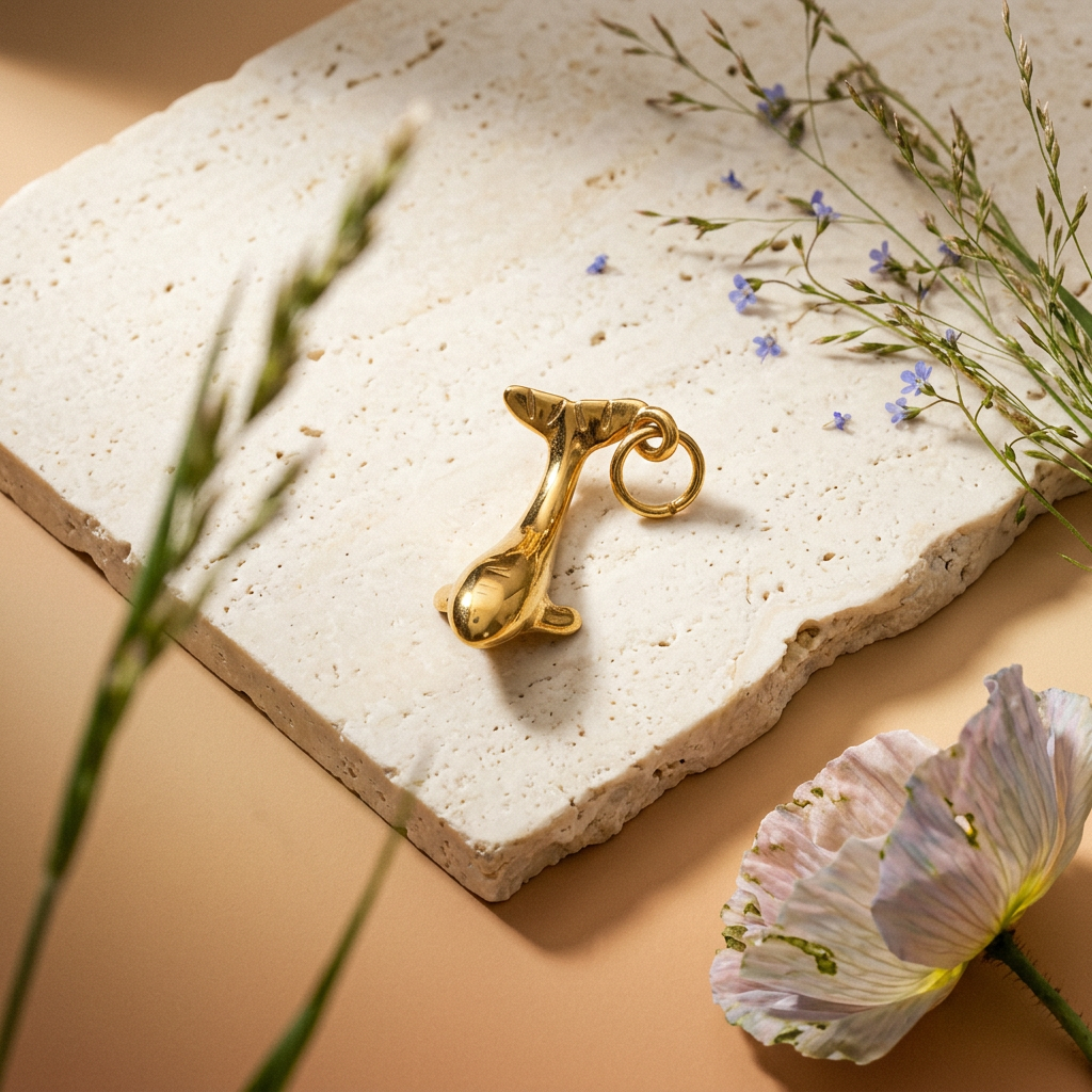 Zianlia Golden Drop Pendant Charm