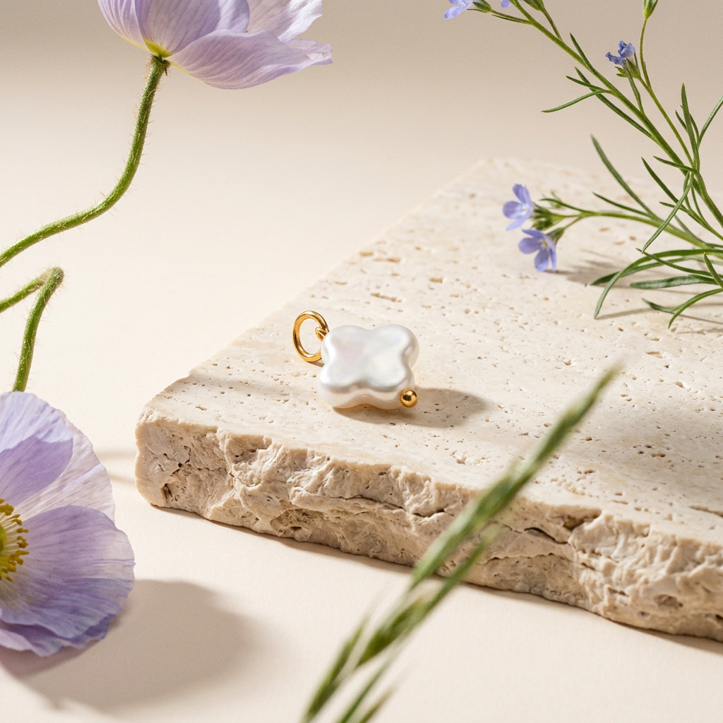 Giolia Golden Pearl Pendant Charm