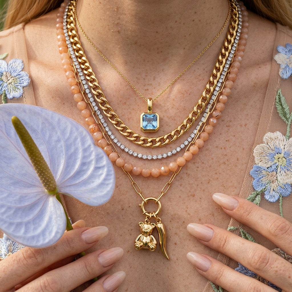 Zeolia Golden Octagon Charm Charm