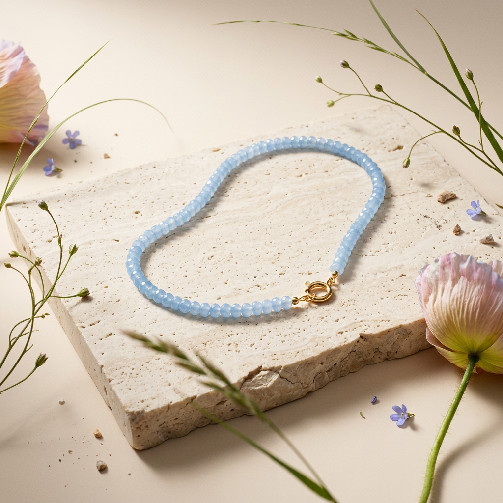 Ziovia Golden Bead Strand Bracelet