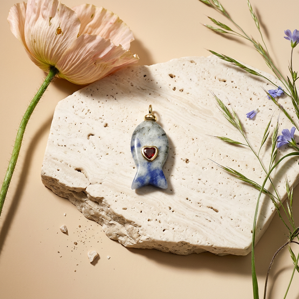 Miolia Golden Fish Pendant charm