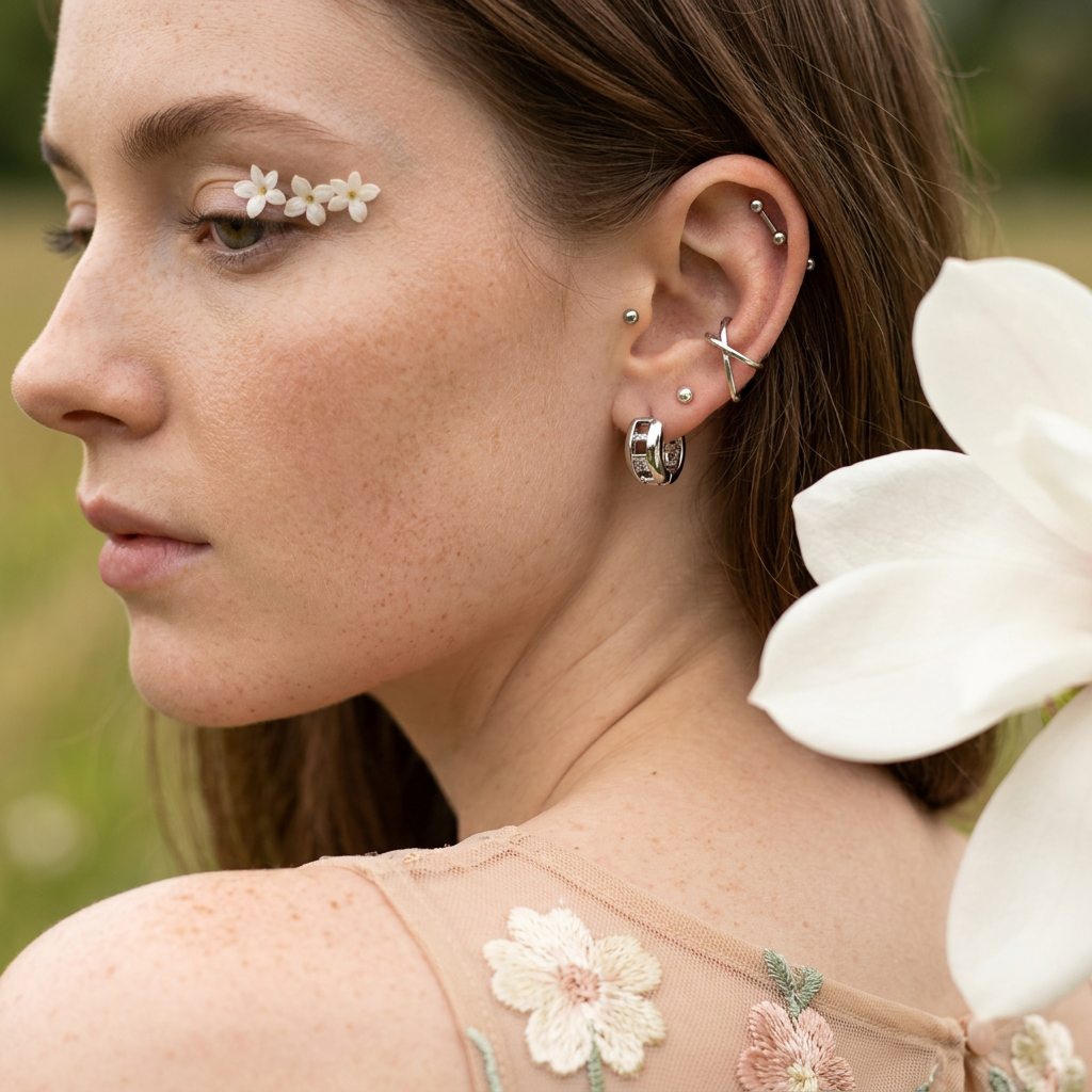 Riolia Silver Orb Stud Earrings