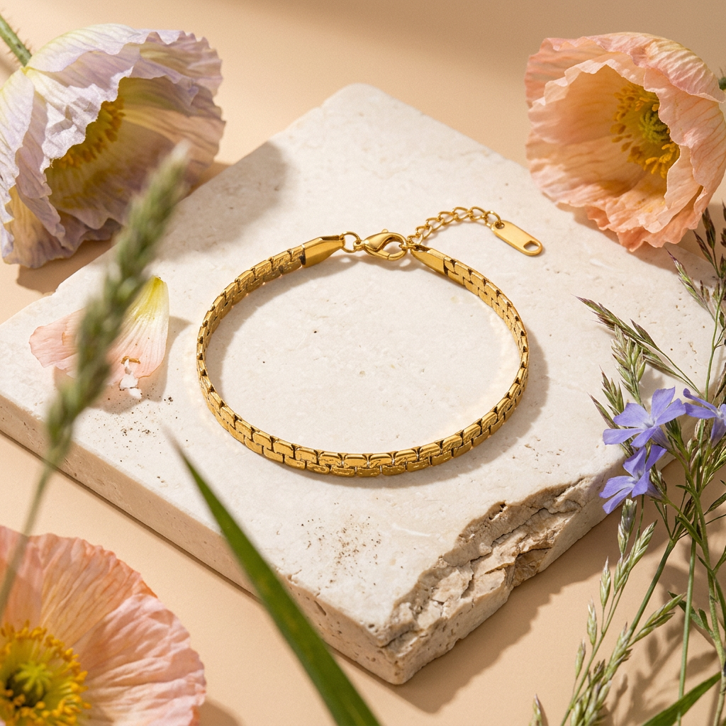 Zaelpha Golden Chain Link Bracelet