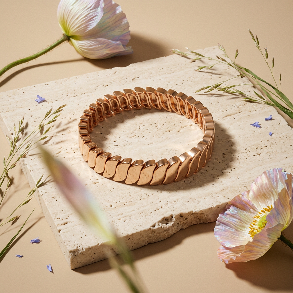 Kionia Rose Gold Chain Bracelet