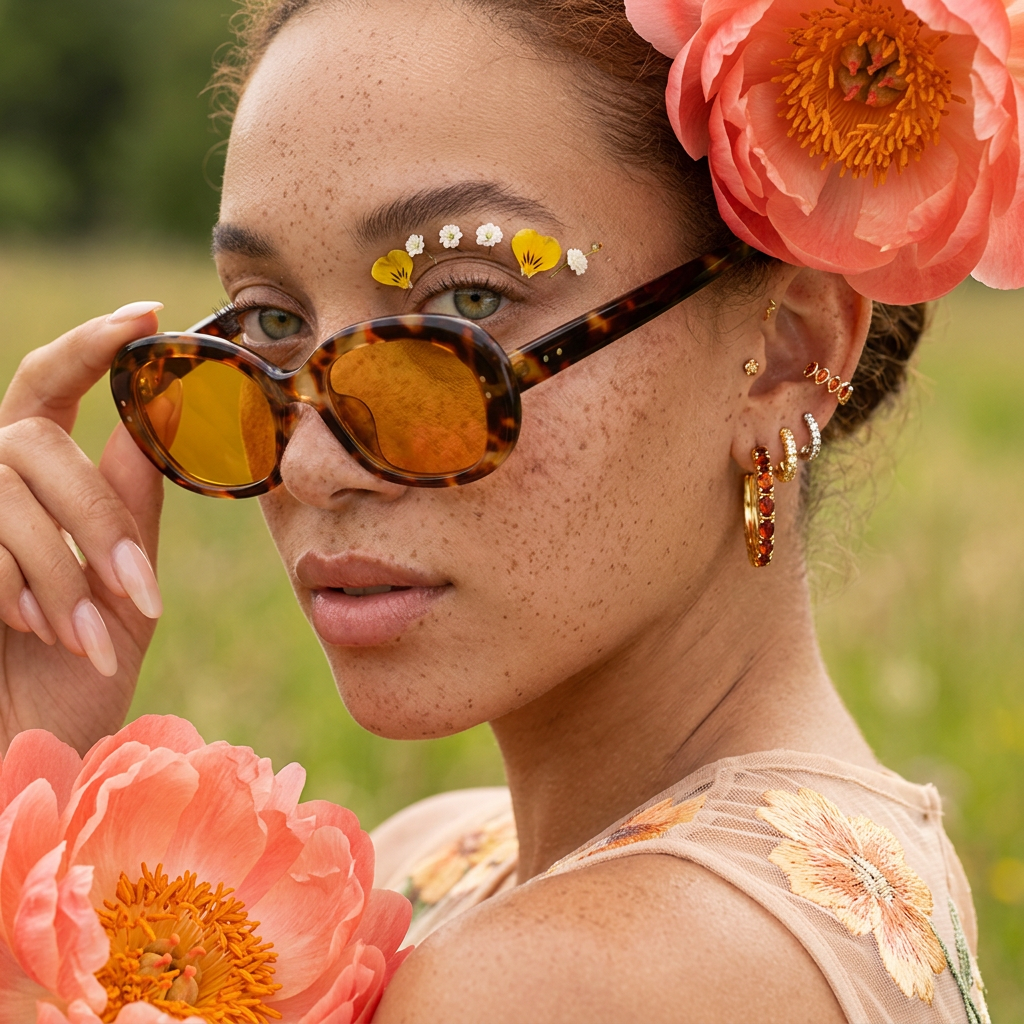 Ziolia Tortoise Oval Oversized Sunglasses