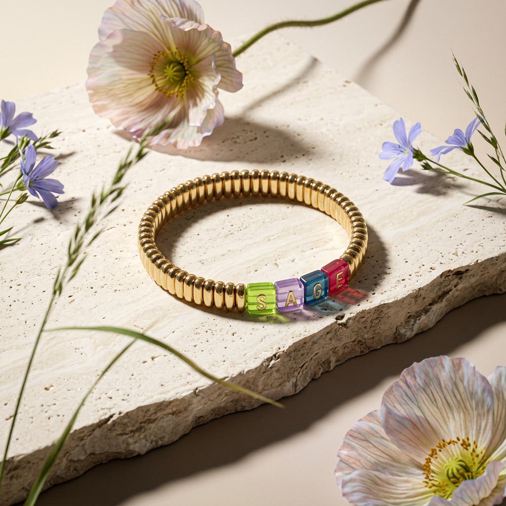 Gealia Golden Bar Bangle Bracelet