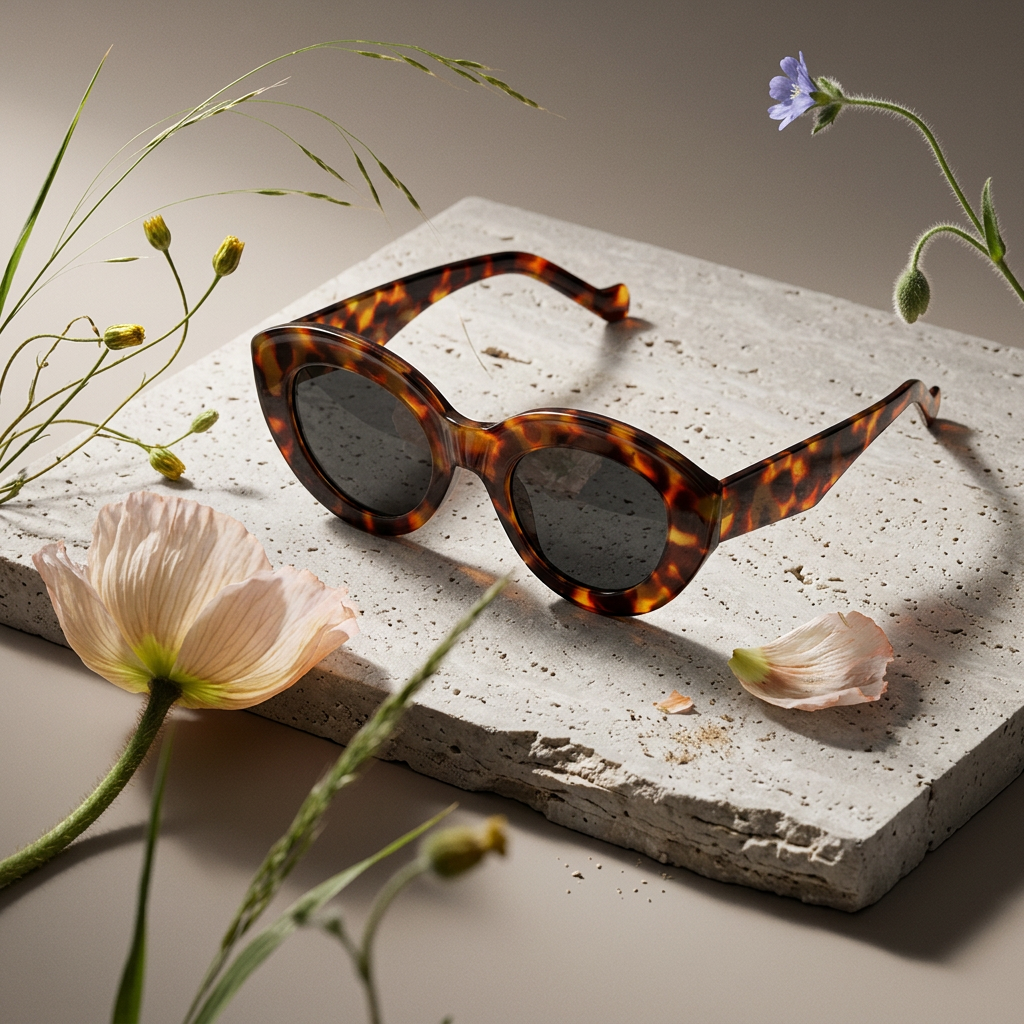 Zuelia Tortoise Cat-Eye Frame Sunglasses