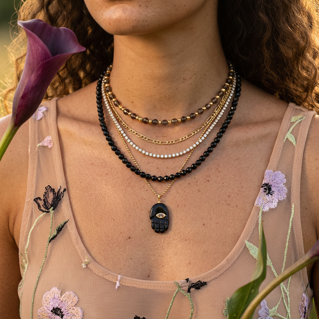 Veania Golden Eye Pendant Charm