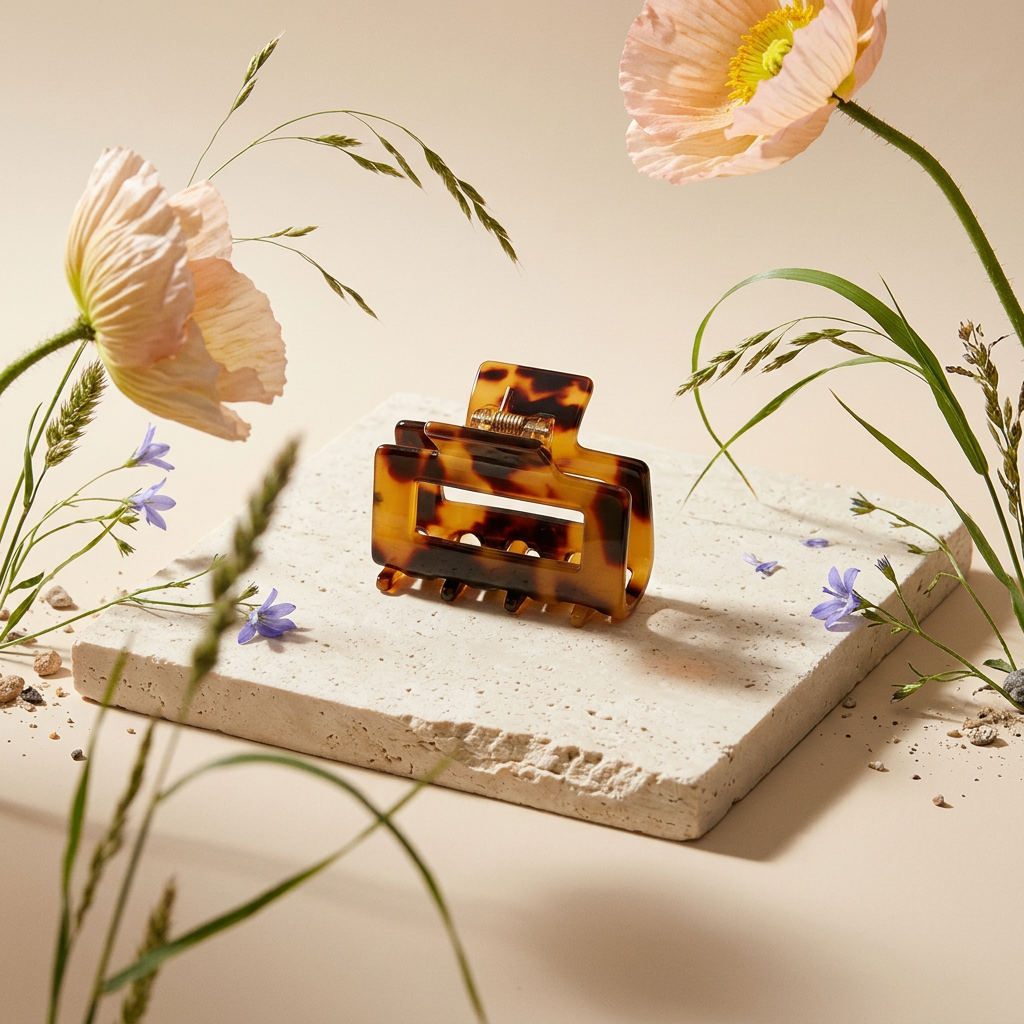 Vionia Acrylic Rectangular Claw Hair