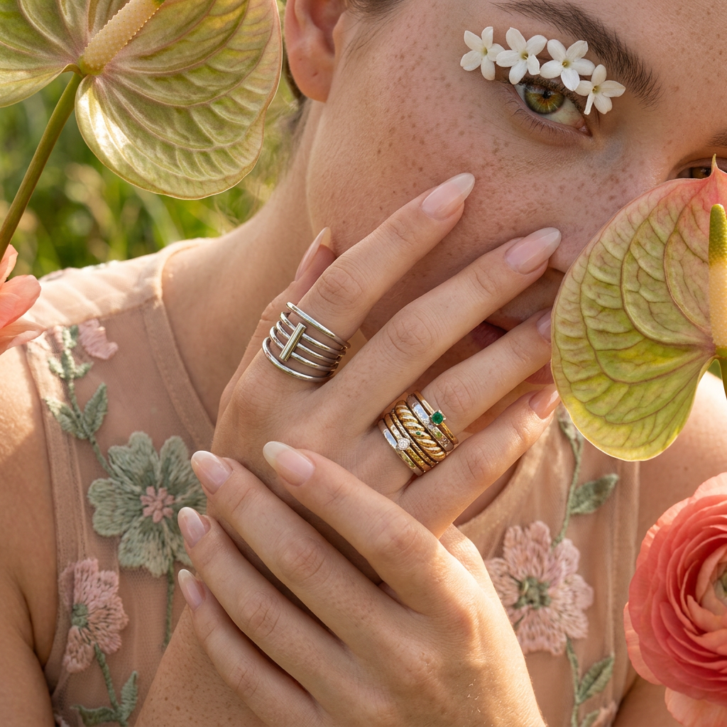 Liovia Silver Knot Statement Ring