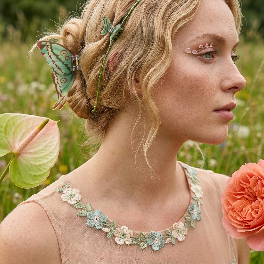 Zeonia Acrylic Butterfly Clip Hair accessory