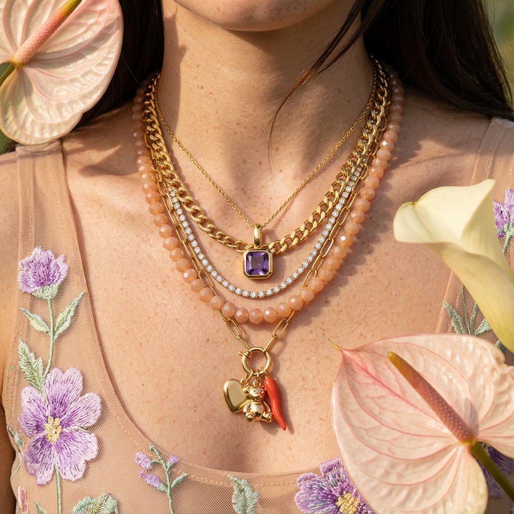 Vaeonia Golden Drop Pendant Charm