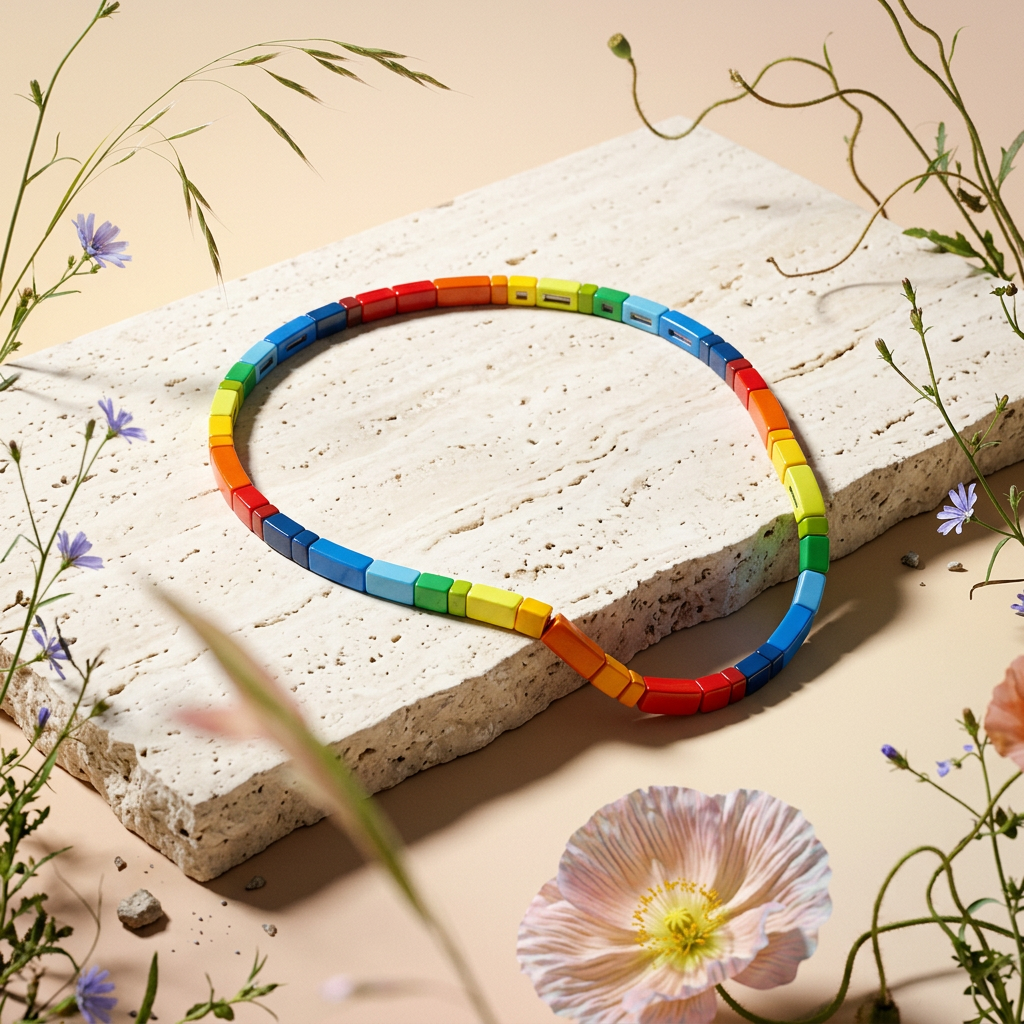 Maelia Acrylic Bar Choker Necklace