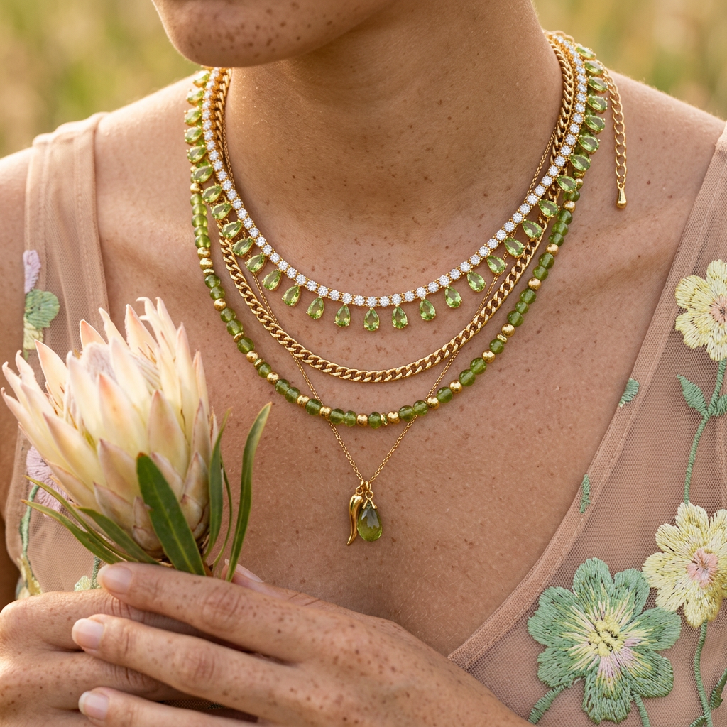 Gaevia Golden Drop Choker Necklace