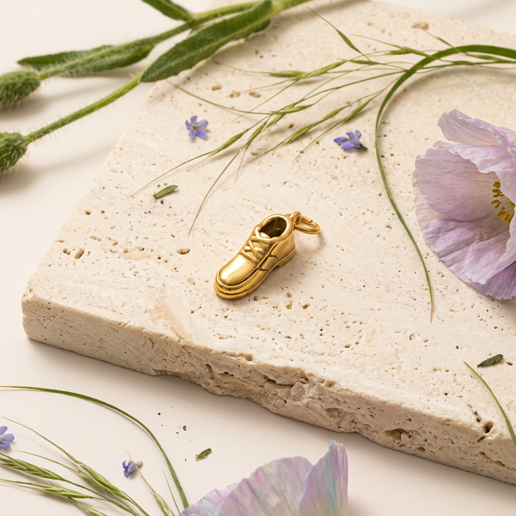 Vaelia Golden Sneaker Pendant Charm
