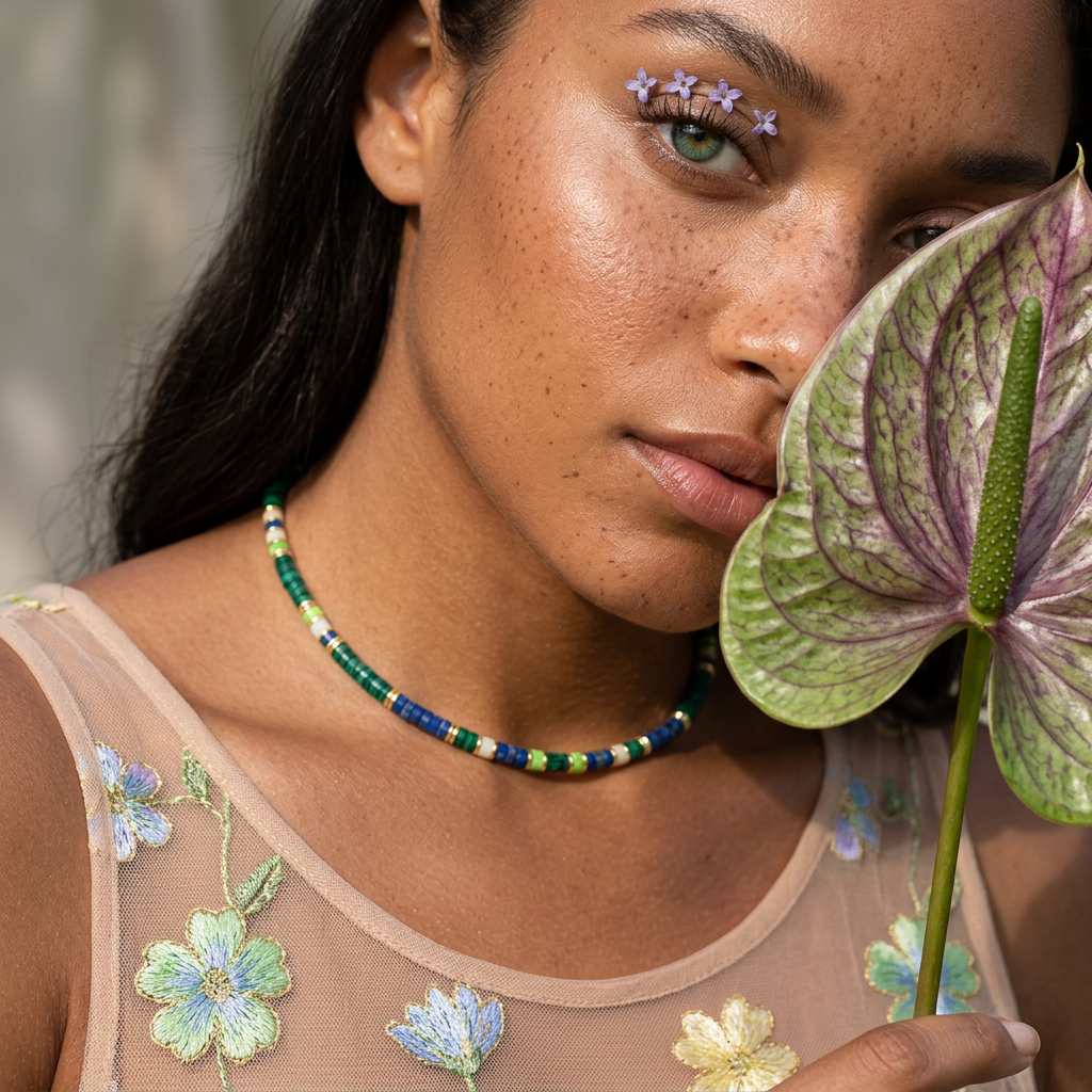 Maelina Golden Disc Chain Necklace