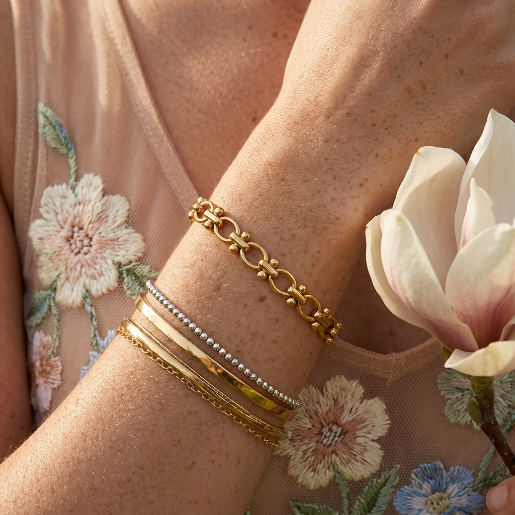 Miolia Golden Chain Link Bracelet bracelet
