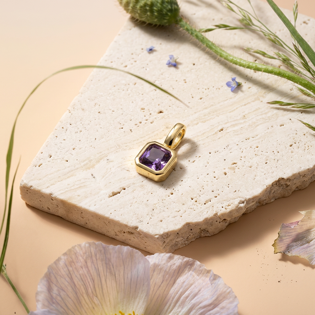 Vaeonia Golden Drop Pendant Charm
