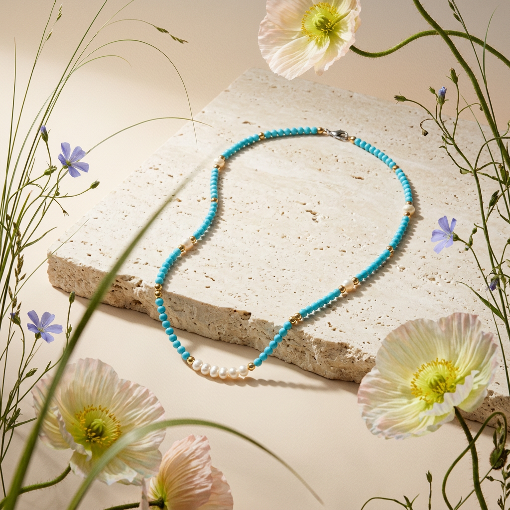 Maenia Golden Pearl Strand Necklace
