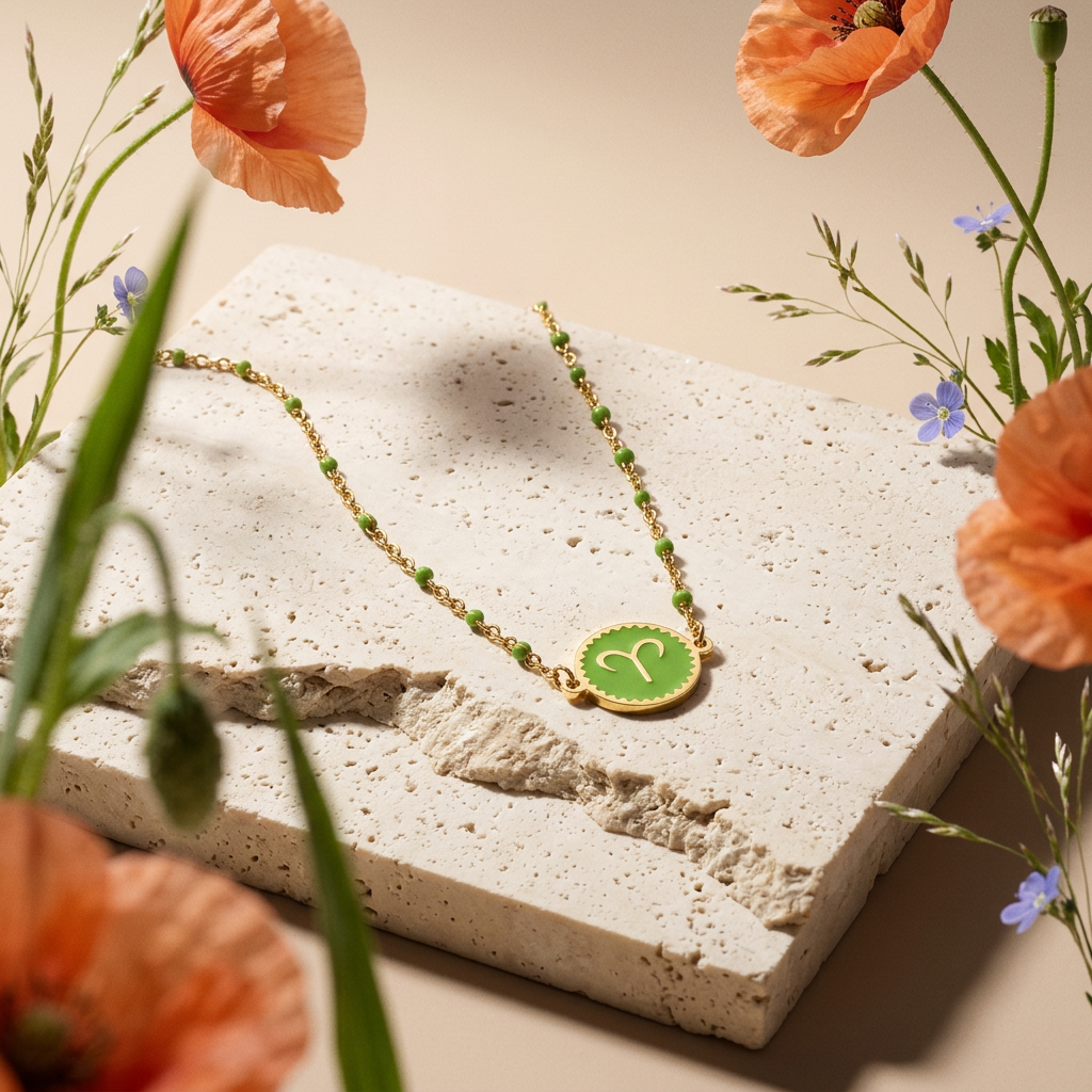 Leonia Golden Disc Pendant Necklace