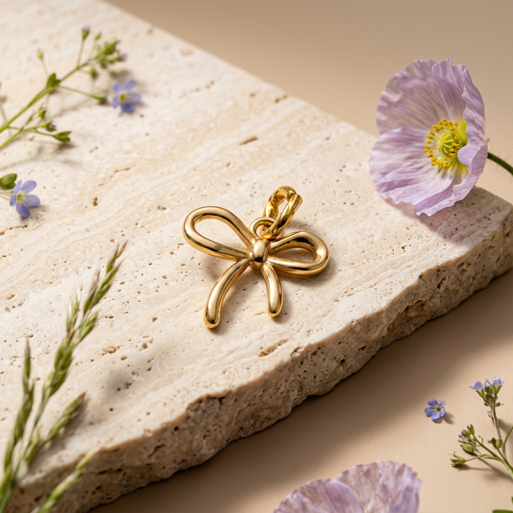 Zionia Golden Knot Charm charm