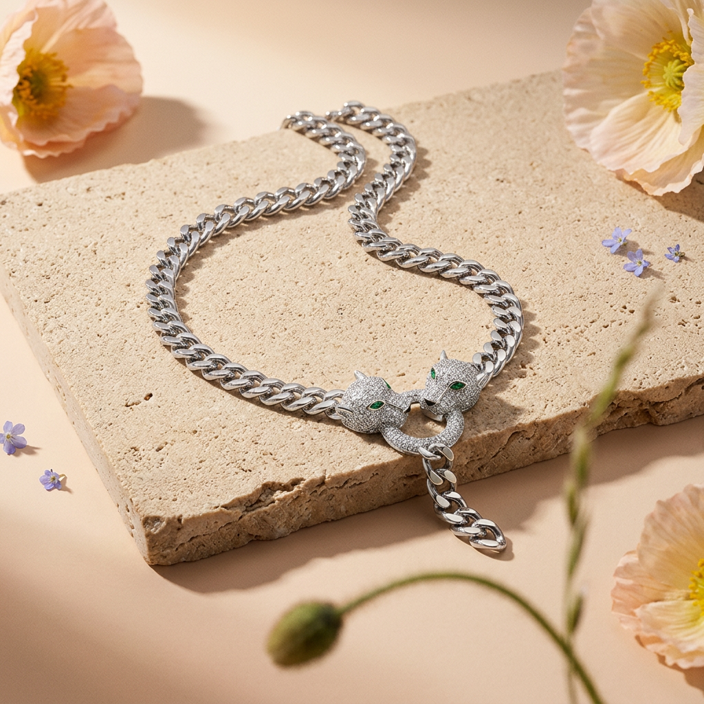 Ziolia Silver Halo Pendant Necklace