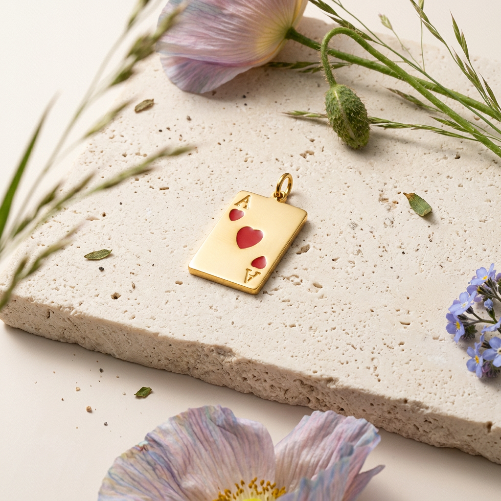 Laenia Golden "A" Letter Tag Charm