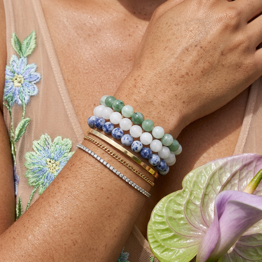 Measia Orb Bead Strand Bracelet