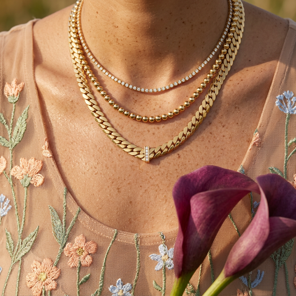 Liovia Golden Chain Chain Necklace