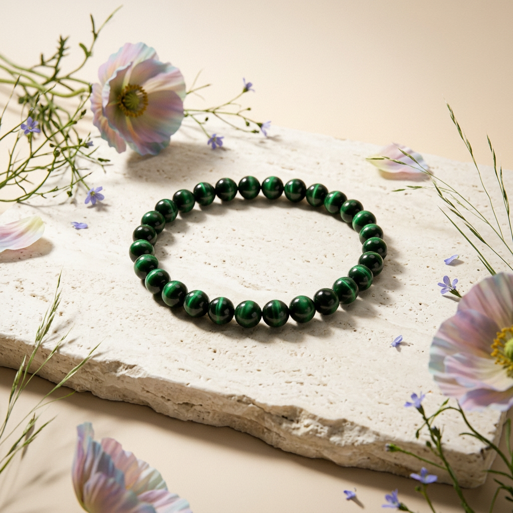 Zealia Emerald Orb Strand Bracelet