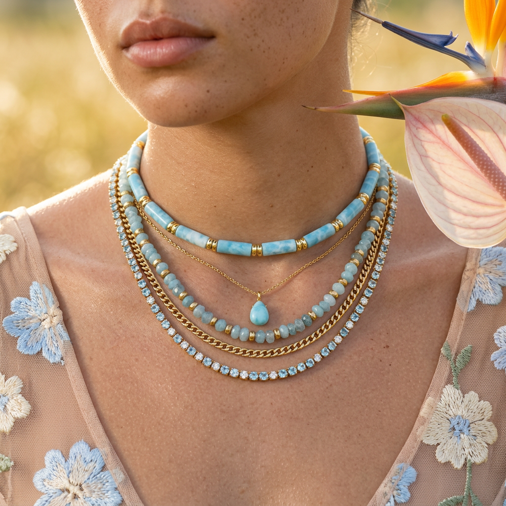 Kaevia Golden Bar Choker Necklace
