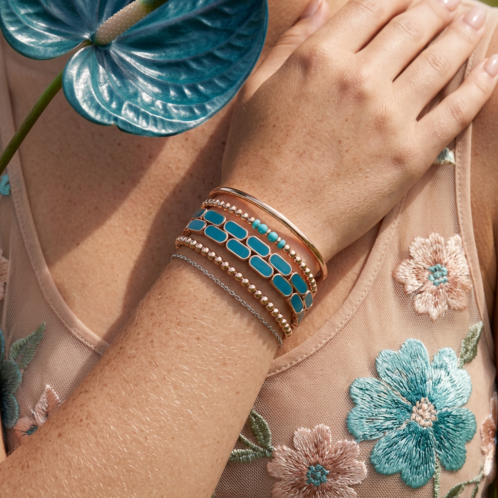 Ziolia Rose Gold Chain Link Bracelet