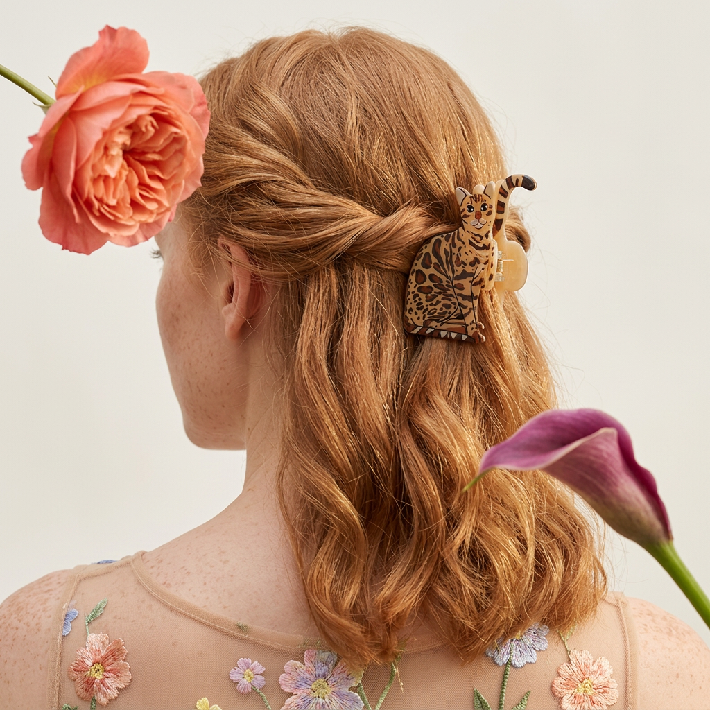 Thealia Acrylic Cat Clip hair